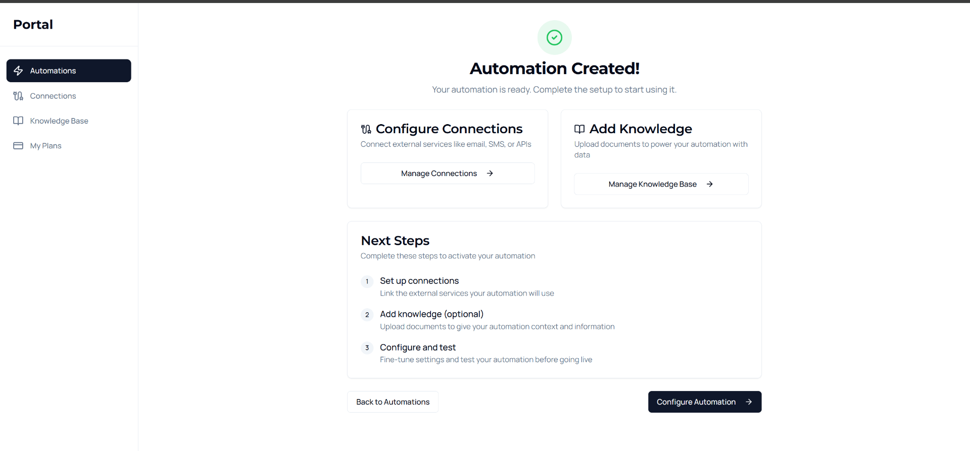 Автоматизацията е създадена — следващи стъпки